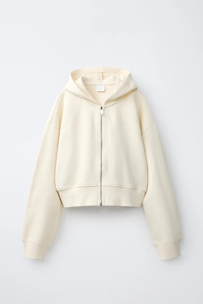 CROPPED HOODIE SWEATSHIRT