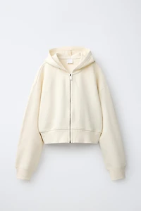 CROPPED HOODIE SWEATSHIRT