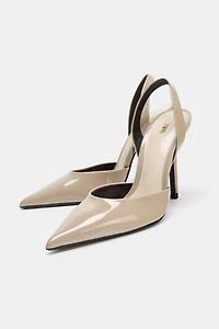 POINTED TOE SLINGBACK HEELS