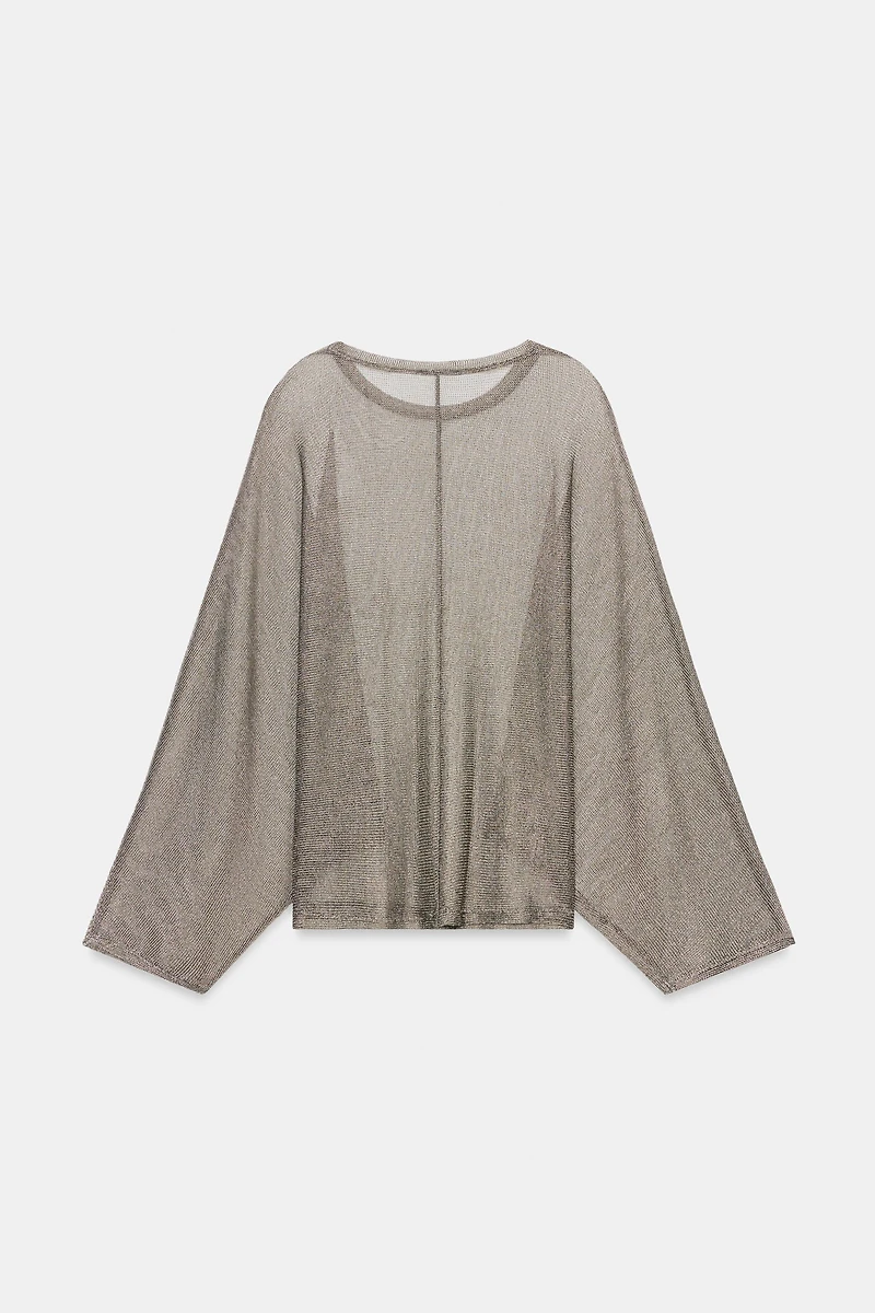 METALLIC THREAD TOP