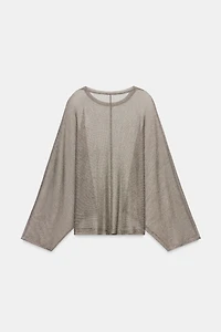 METALLIC THREAD TOP