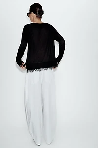 LACE KNIT JUMPER