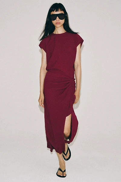 ZW COLLECTION Ruffled MIDI DRESS