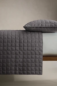 GREY MELANGE JERSEY DUVET