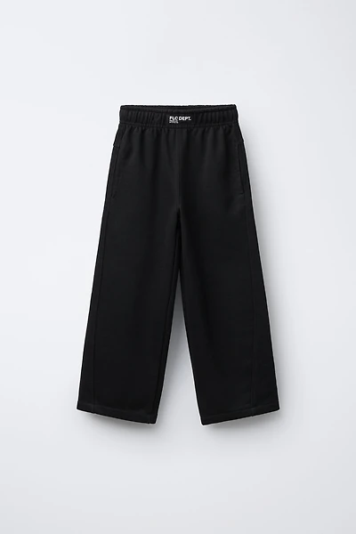 PLUSH PANTS WITH LABEL