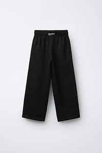 PLUSH PANTS WITH LABEL