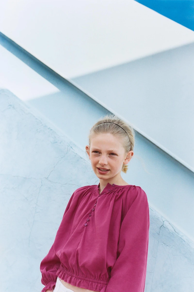 RAMIE PINTUCK BLOUSE