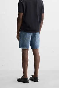 REGULAR FIT DENIM SHORTS