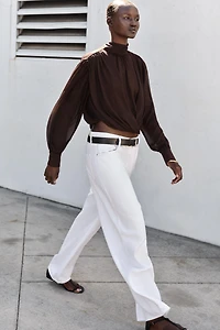 BLOUSE DRAPÉE À NŒUD