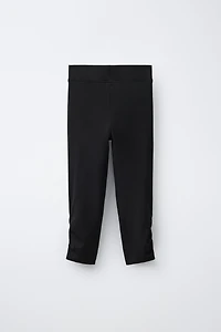 GATHERED CAPRI LEGGINGS
