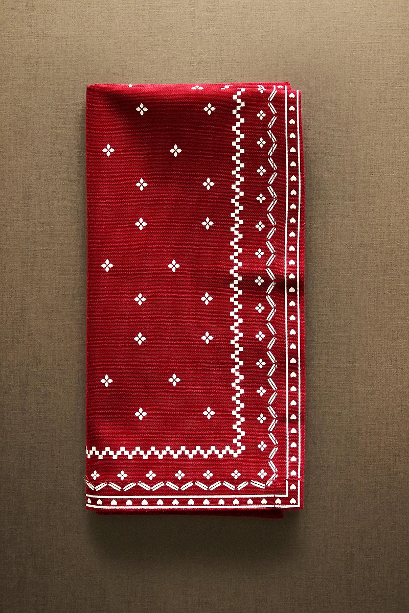 LOT DE SERVIETTES COTON HIVER NOËL (LOT 2)