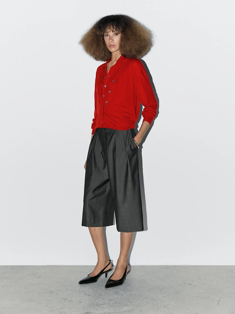 Cardigan multiposition 100 % laine - STUDIO