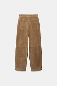 100% SUEDE LEATHER PANTS