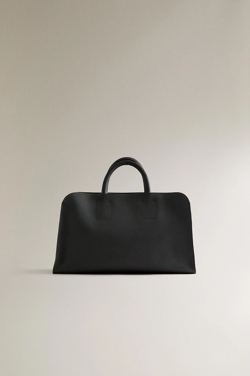 LEATHER MINI SHOPPER BAG