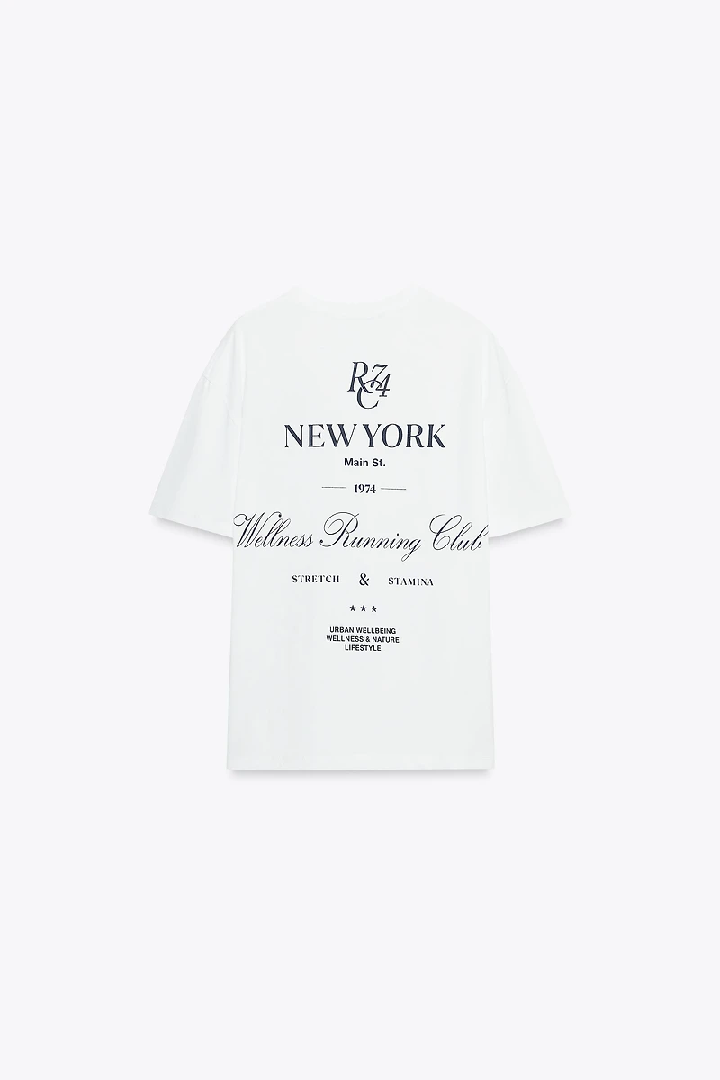 TEXT EMBROIDERED T-SHIRT