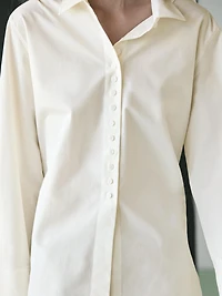 Chemisier boutons fantaisie 100 % coton