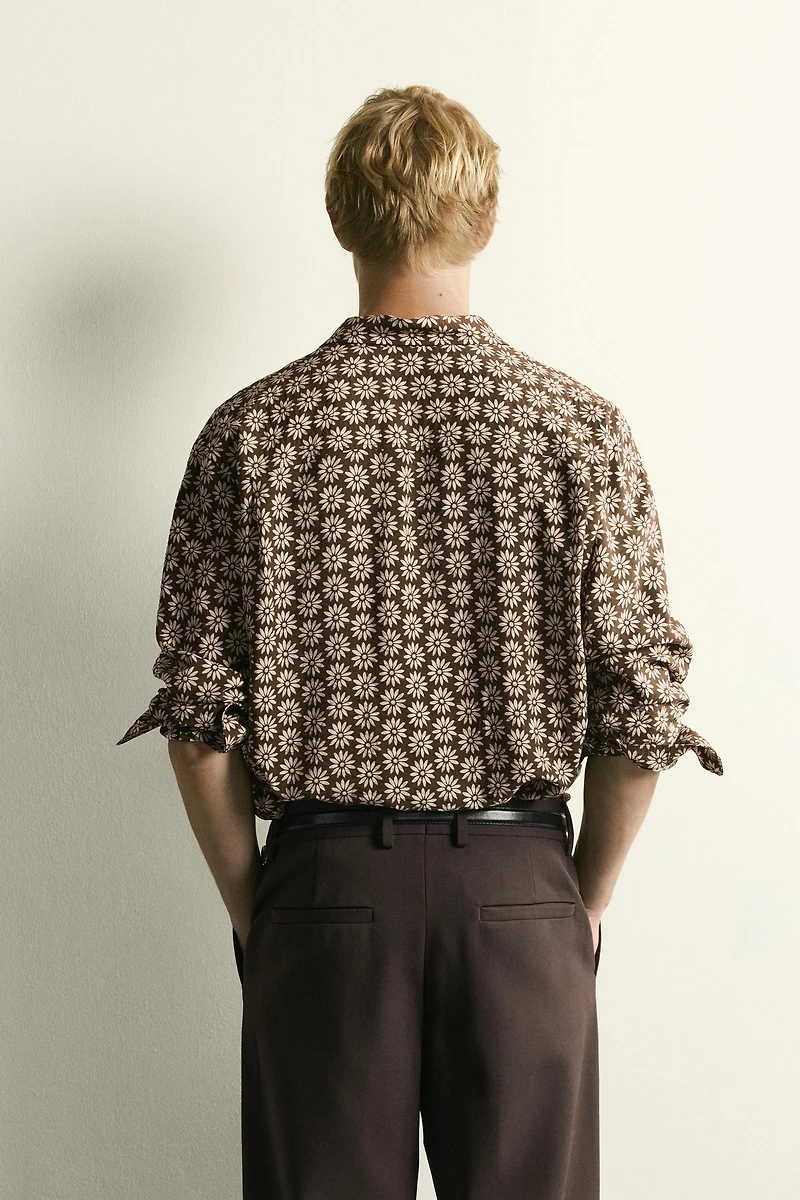 DAISY PRINT FLOWY SHIRT
