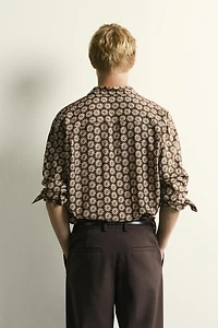 DAISY PRINT FLOWY SHIRT