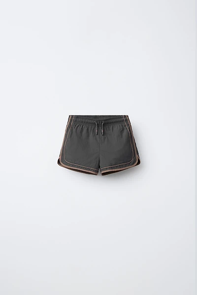 2-6 YEARS / CONTRASTING STRIPE SWIM SHORTS