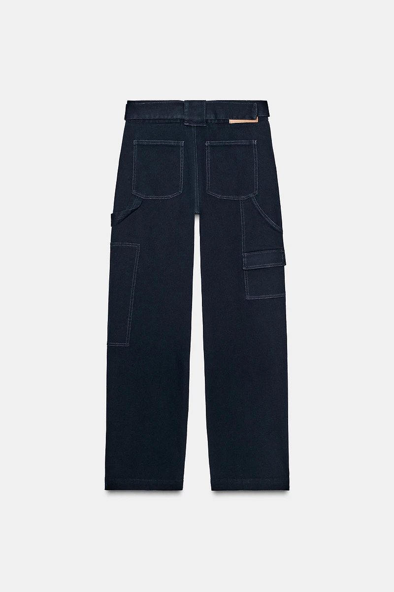PANTALON CARGO AVEC CEINTURE