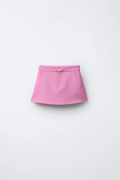 JEWEL BUTTON SKIRT