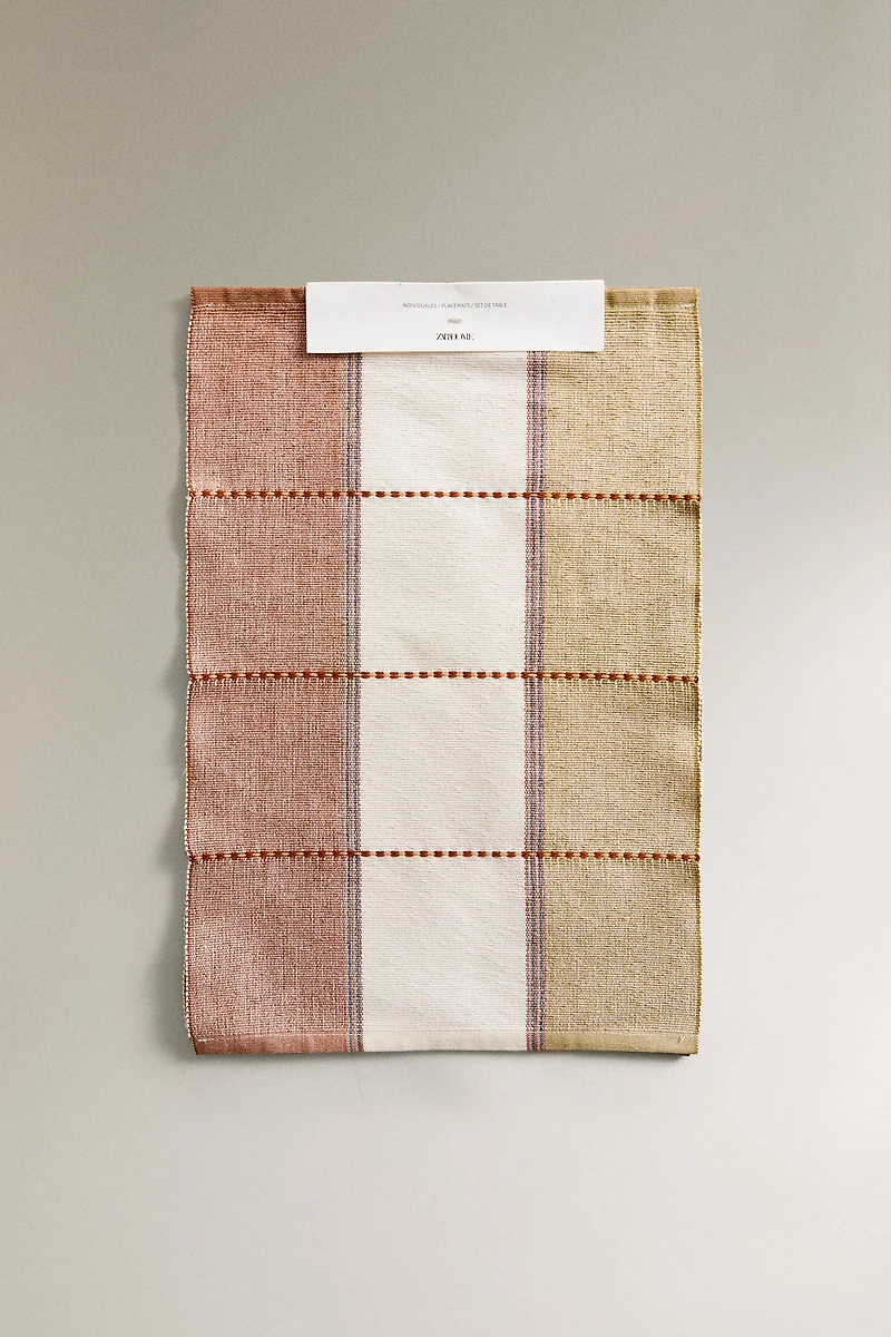 GRID NEEDLECORD PLACEMAT (SET OF 2)