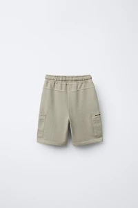 WASHED EFFECT CARGO SHORTS