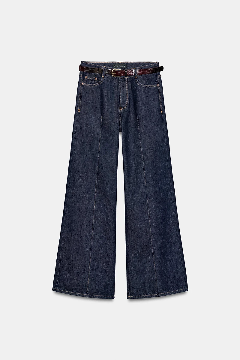 Z1975 WIDE LEG BELTED JEANS