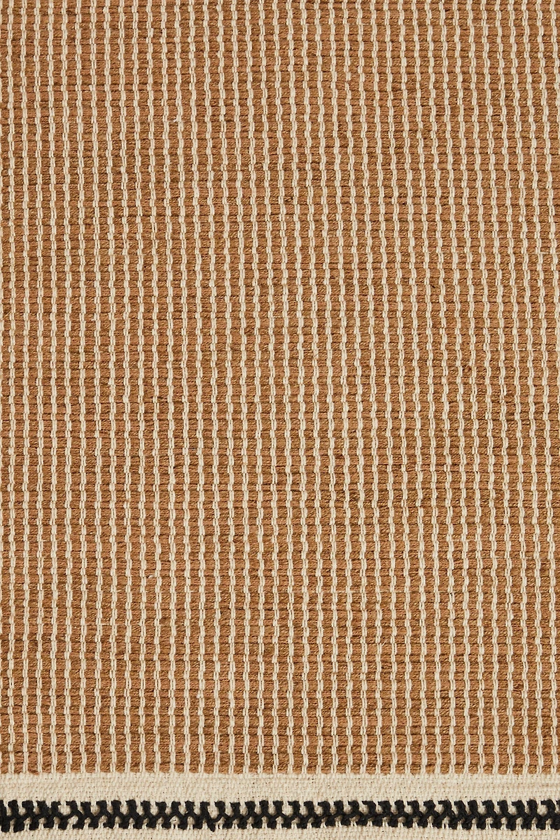 NON-SLIP STRIPED JUTE RUG