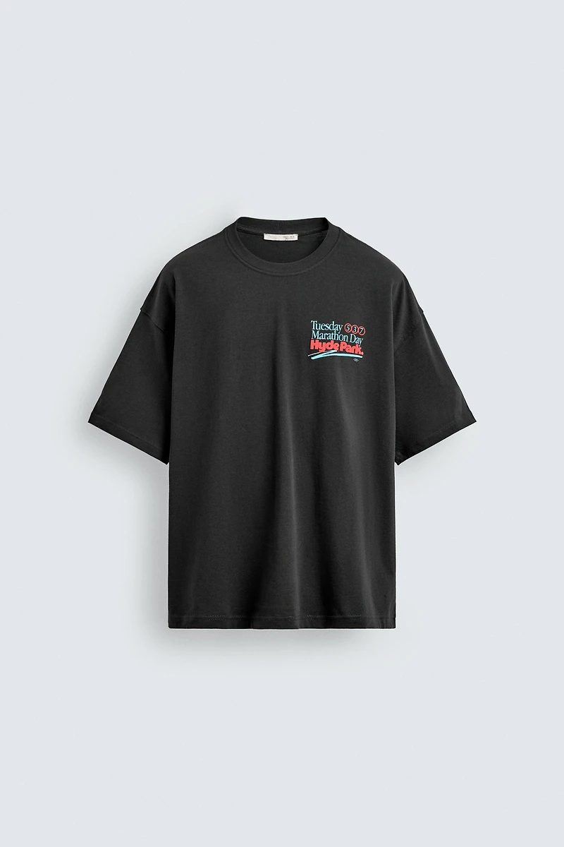 WASHED NUMBER T-SHIRT