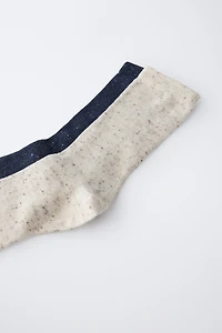 LOT DE DEUX PAIRES CHAUSSETTES MONTANTES BOTONATO