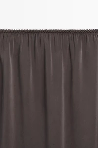 100% silk straight midi skirt