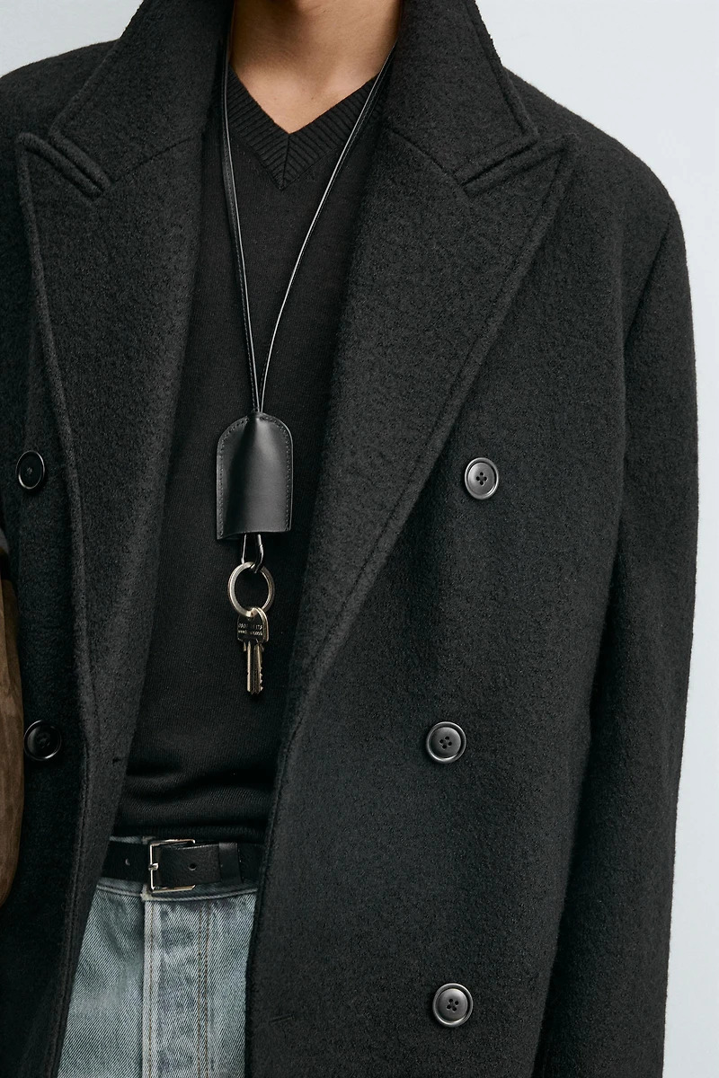 MANTEAU LAINE TEXTURE BOUCLÉ