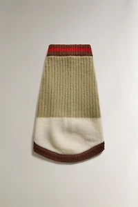 RIBBED PET SWEATER