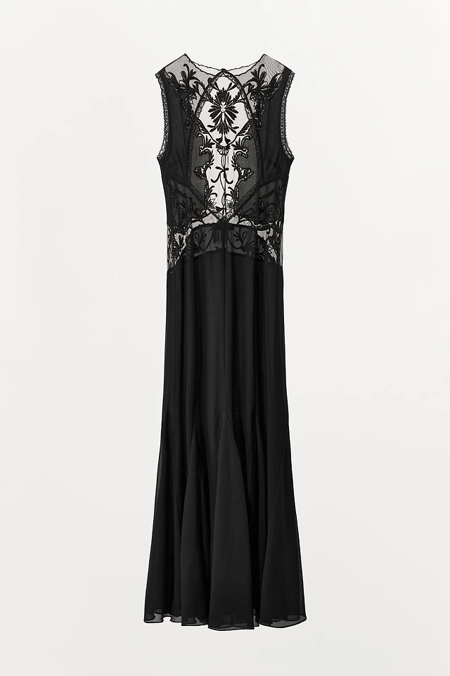 Zara SHORT HALTER GODET DRESS | Place Rosemre
