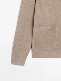 Cotton knit cardigan