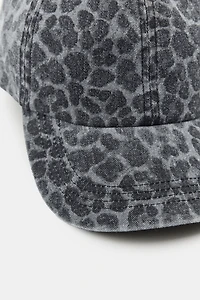 ANIMAL PRINT TWILL CAP