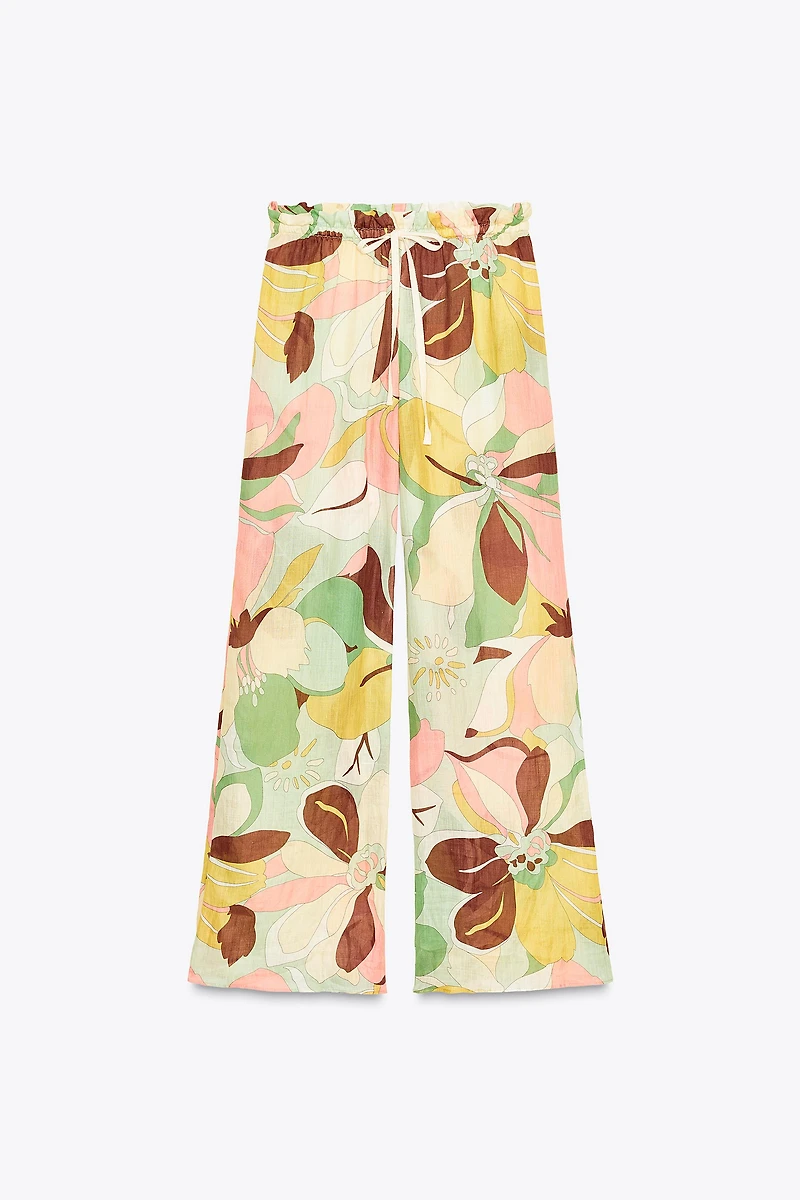 RAMIE FLORAL PRINT PANTS ZW COLLECTION