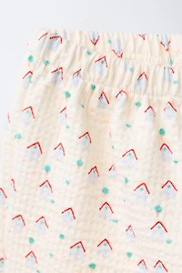 HOUSE PRINT BAGGY PANTS
