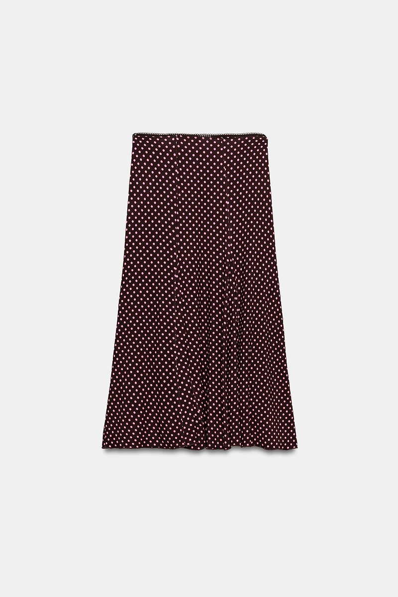 POLKA DOT MIDI SKIRT