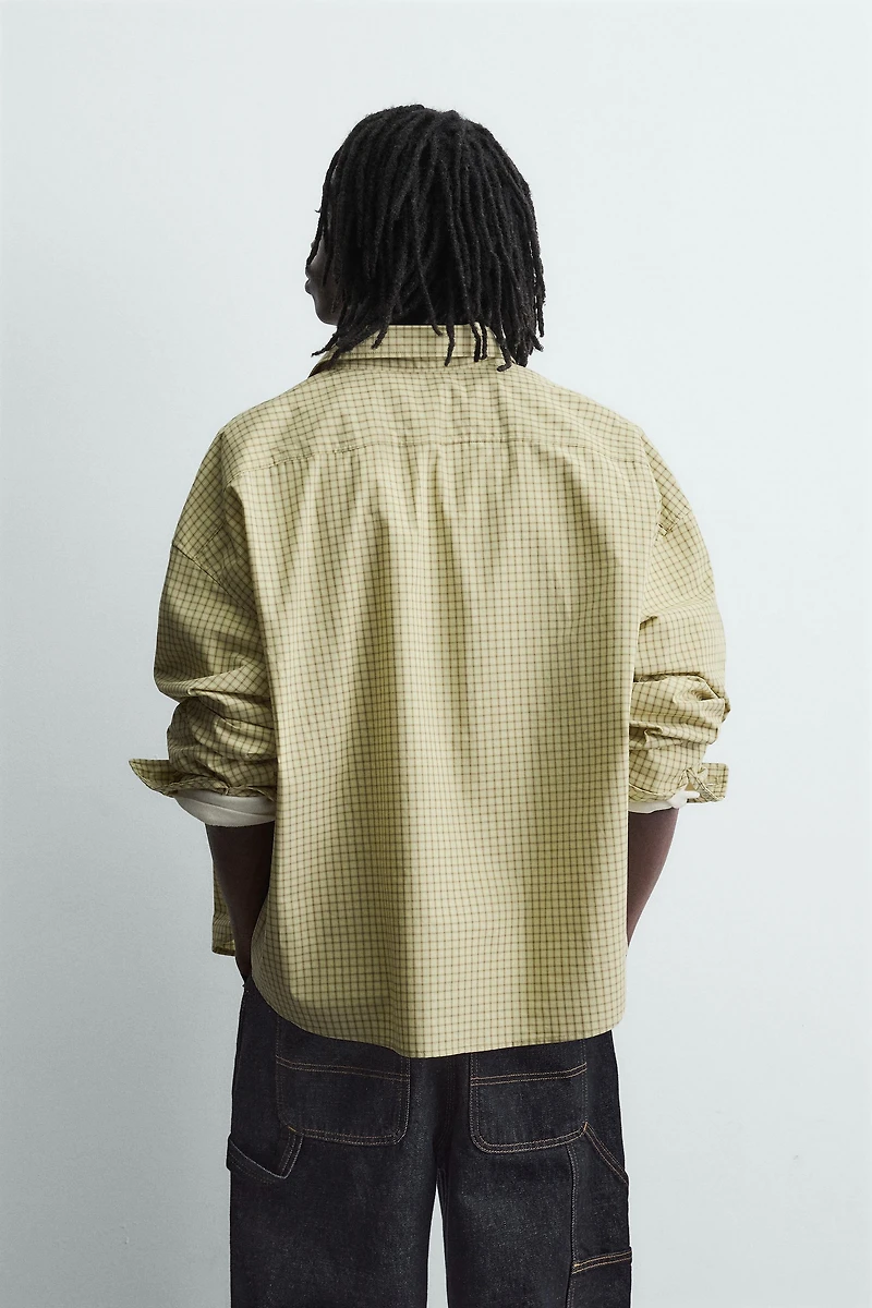 EMBROIDERED PLAID SHIRT