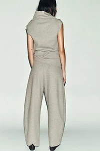 WRAP FRONT BUTTON PANTS