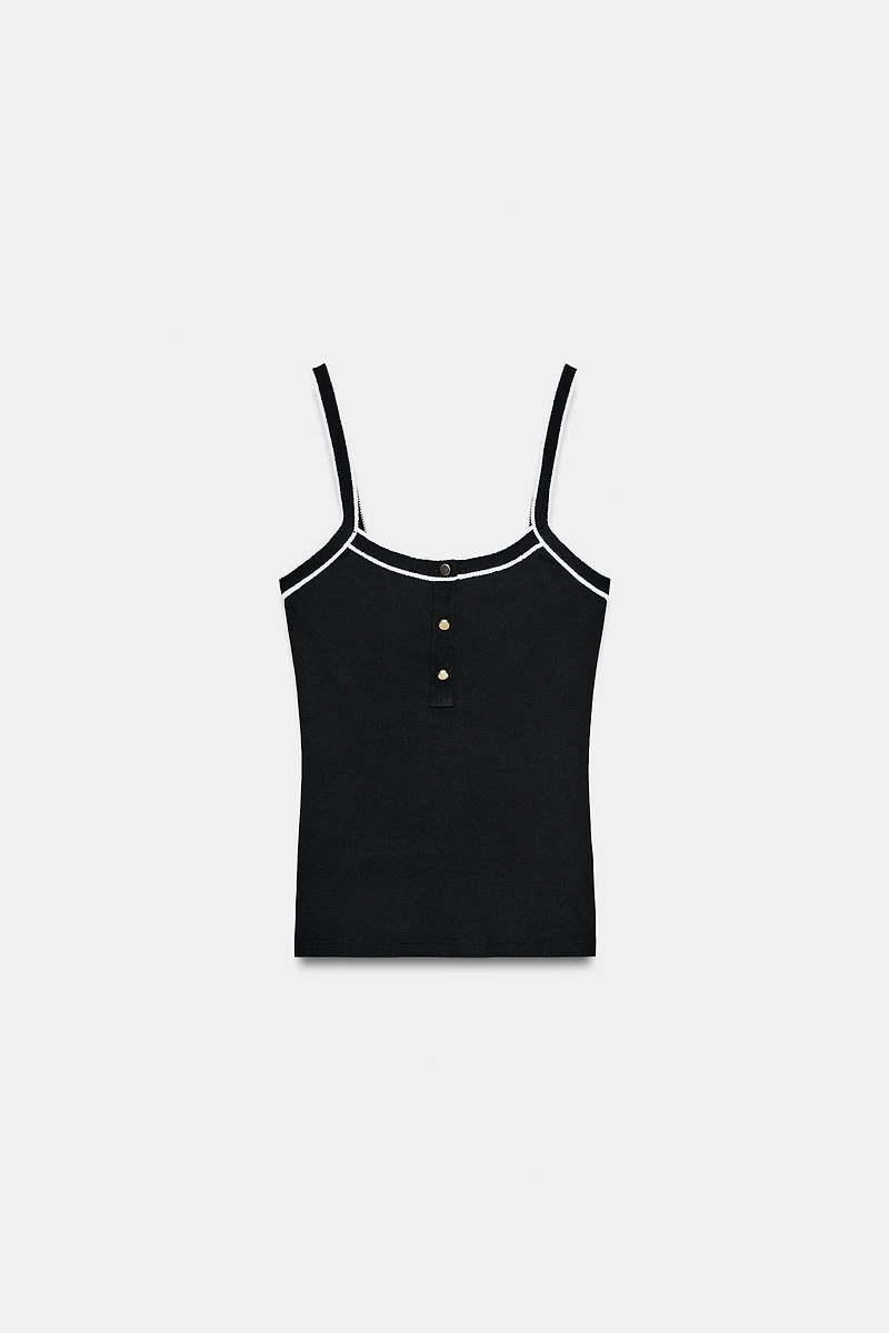 CONTRAST TRIM CAMISOLE