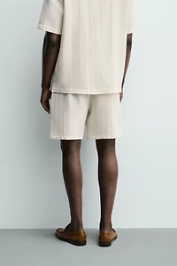 BERMUDA REGULAR FIT STRUCTURÉ