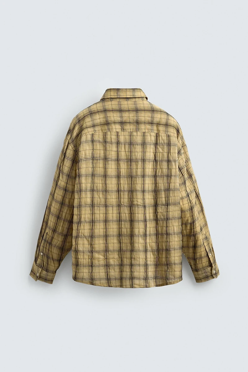 RELAXED FIT PLAID SHIRT