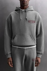 TEXT PRINTED HOODIE