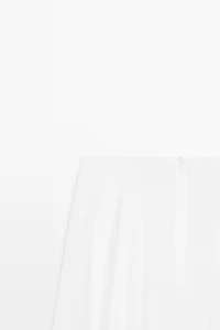 Crossover midi skirt with draped detail