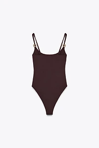 SEASHELL POLYAMIDE BODYSUIT