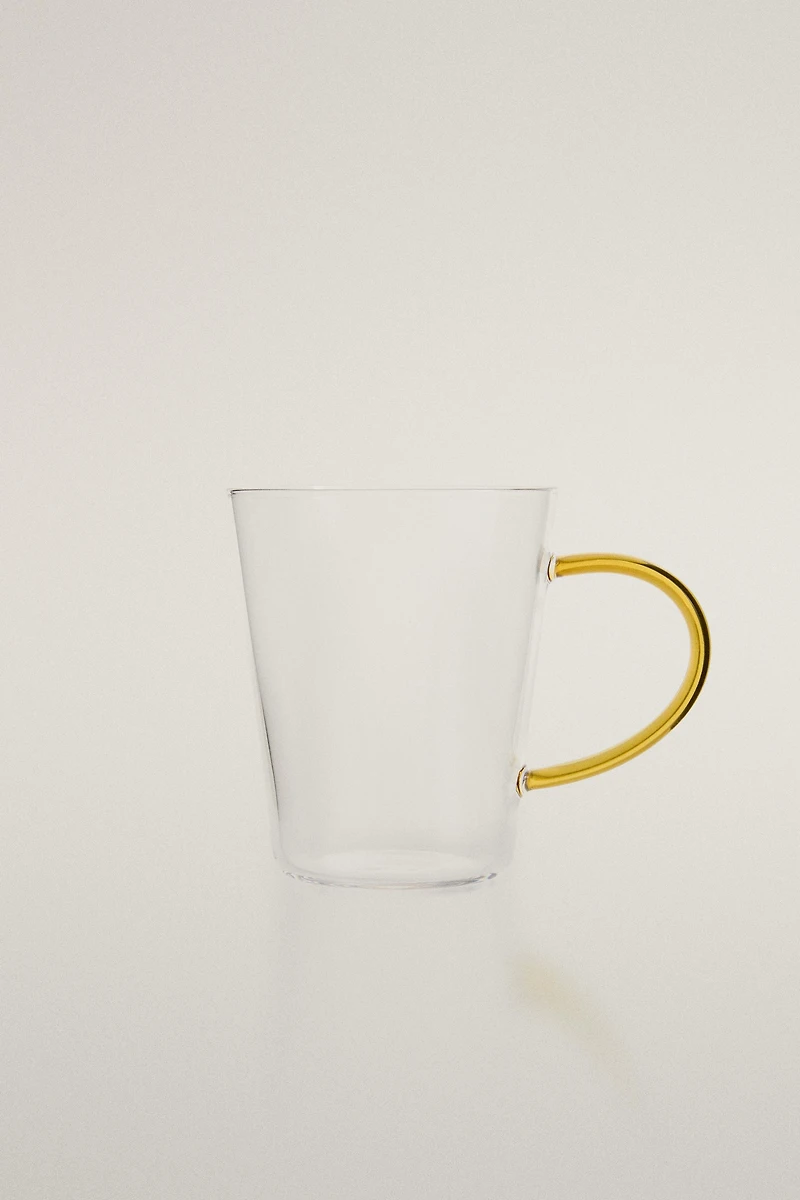 TASSE BOROSILICATE ANSE COULEUR