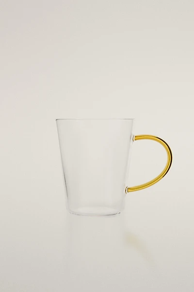 TASSE BOROSILICATE ANSE COULEUR